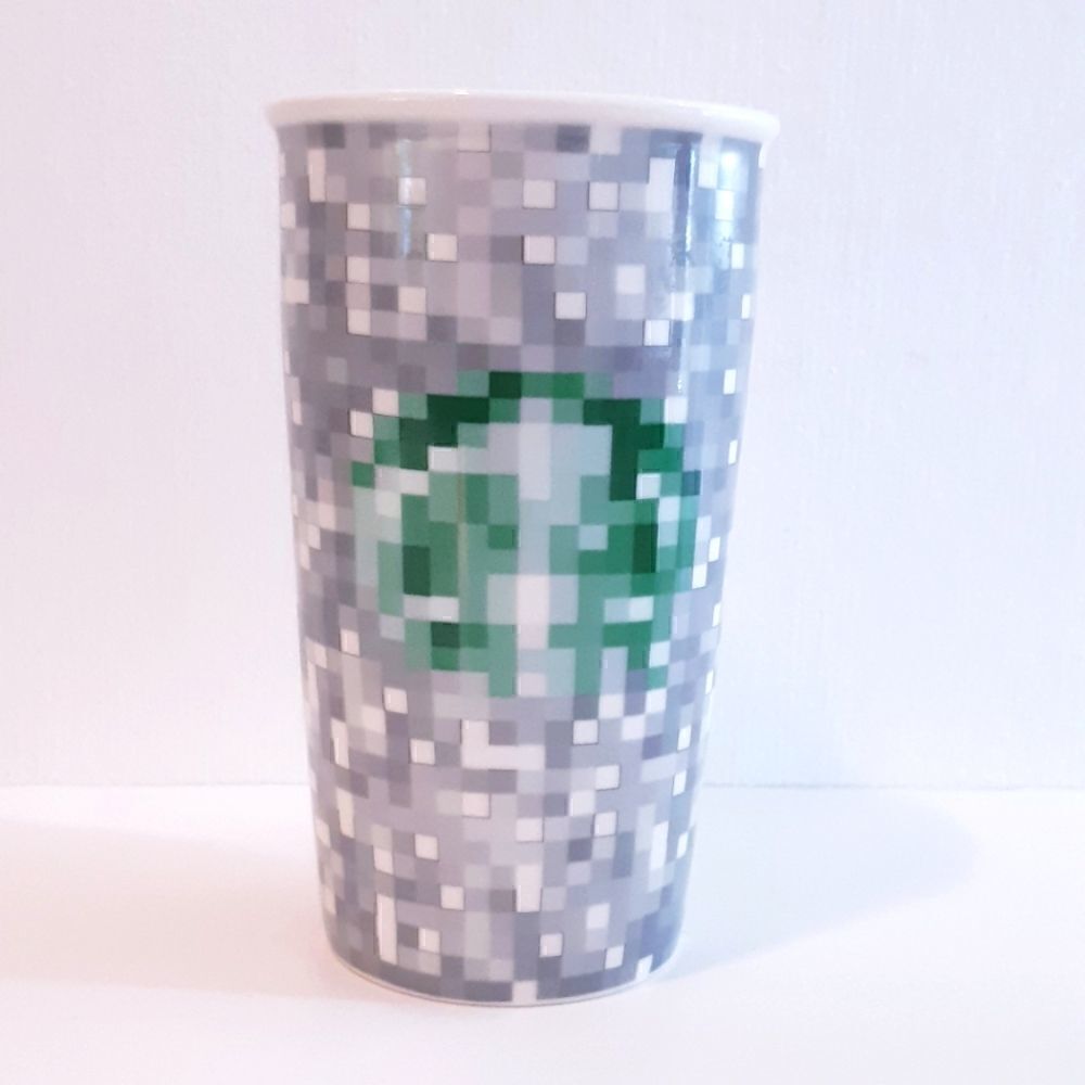 Rare Starbucks Rodarte Pixelated Ceramic Tumbler